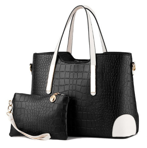 Female bag fashion color matching mother bag slung shoulder bag
