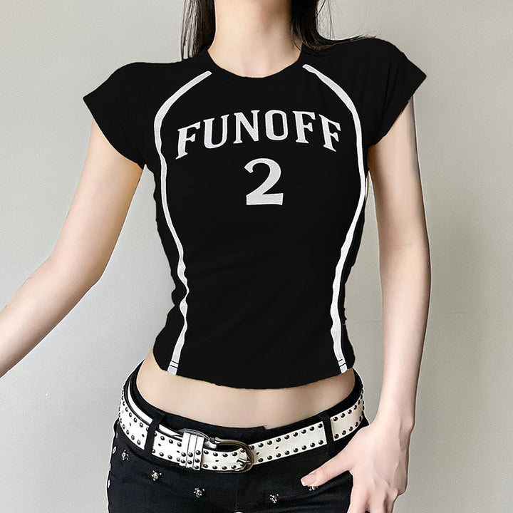 Slim-fit Basic Simple T-shirt Top
