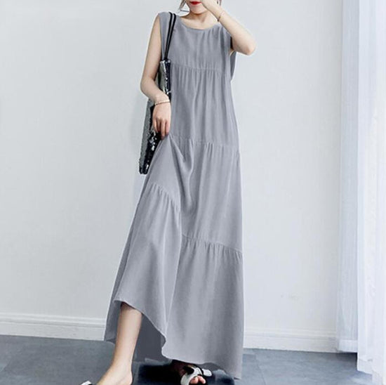 Artistic Temperament Cotton And Linen Casual Dress