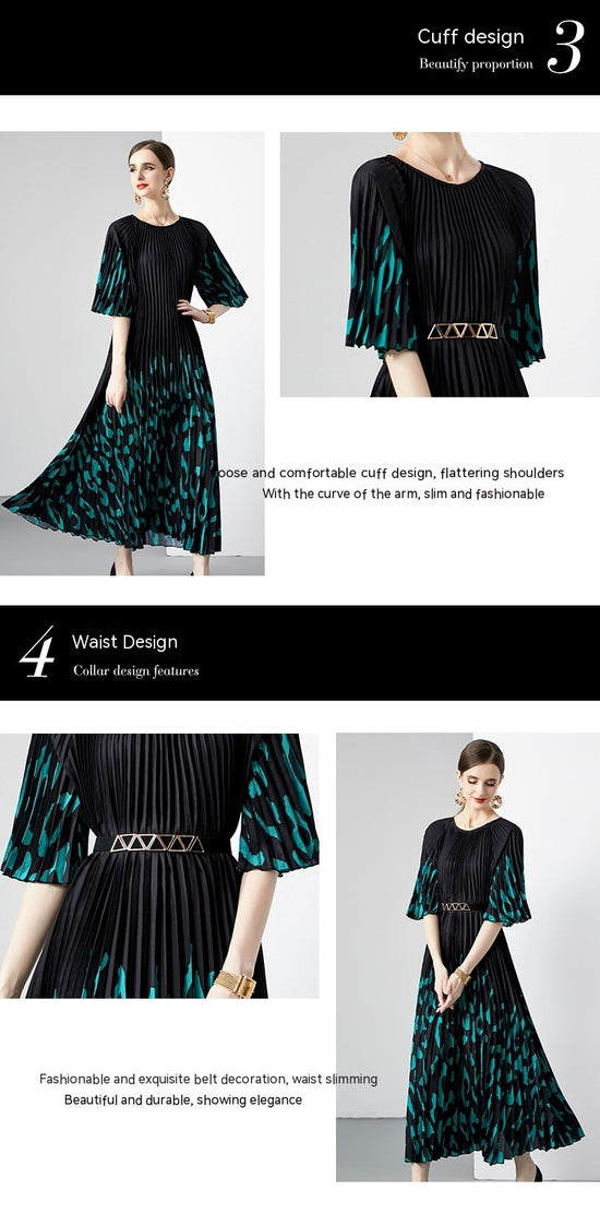 55 M Oversized Skirt Organ Pleated Dress
