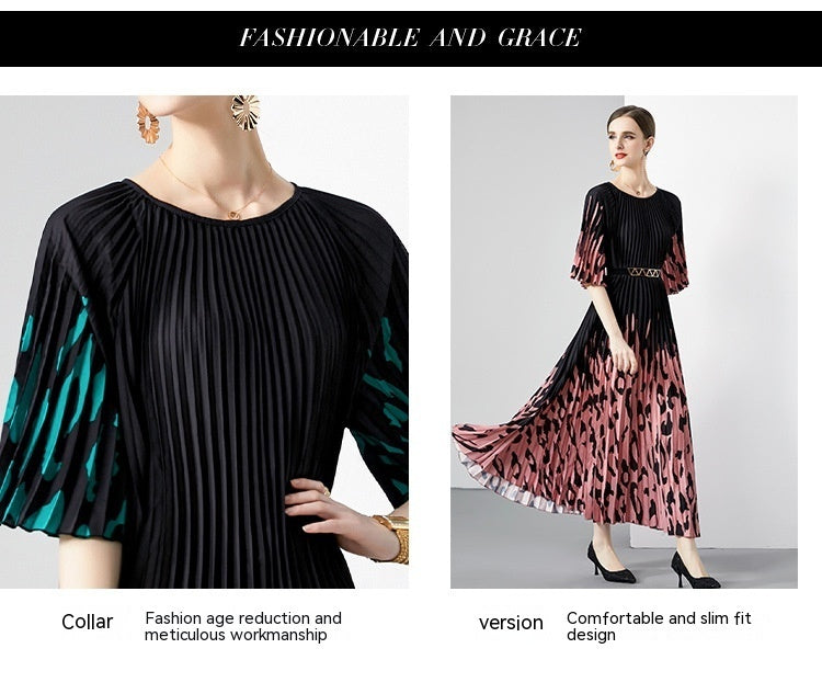 55 M Oversized Skirt Organ Pleated Dress