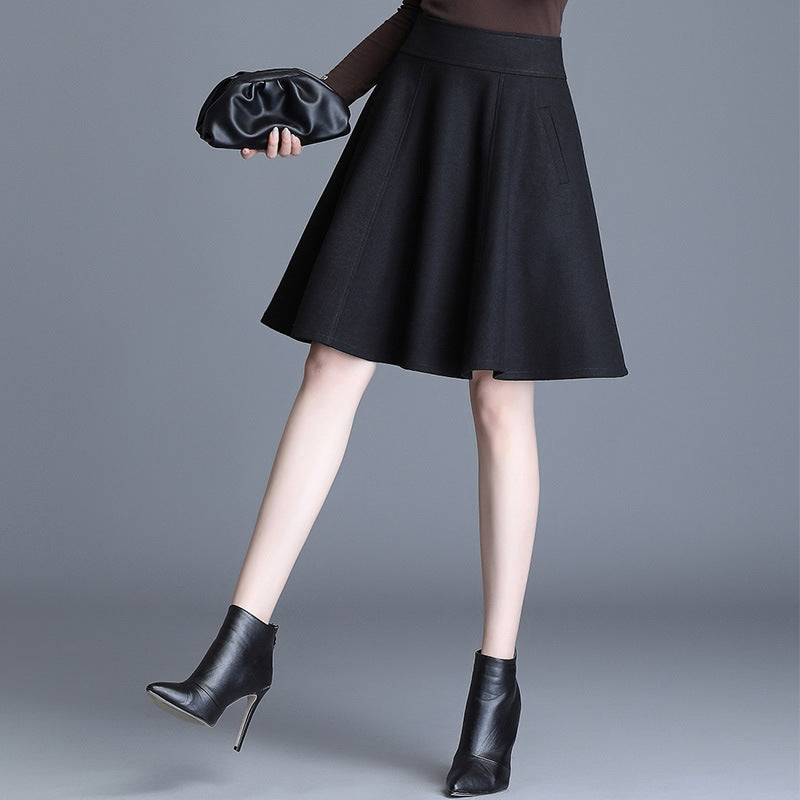 New Korean Versatile High Waist Fashion Slim Skirt