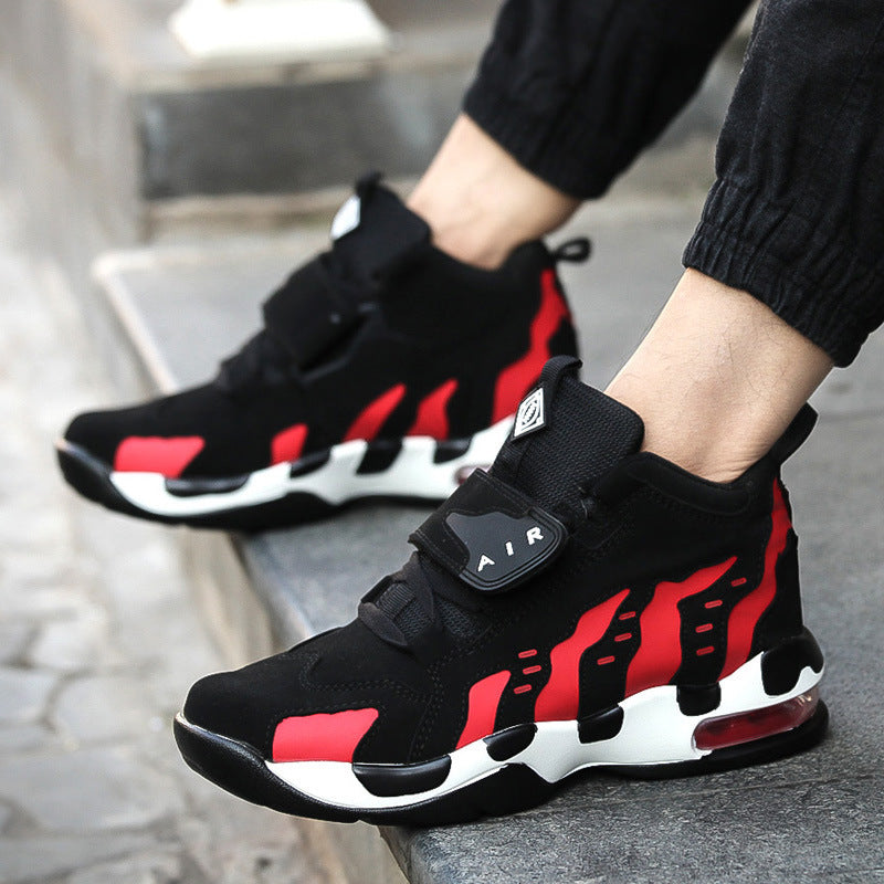 Increased male shoes cushion cow running shoes sports shoesfour classic trend of Korean men