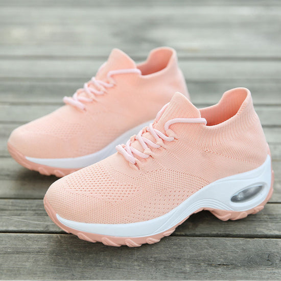 Sports Women Flying Knit Sock Shoes