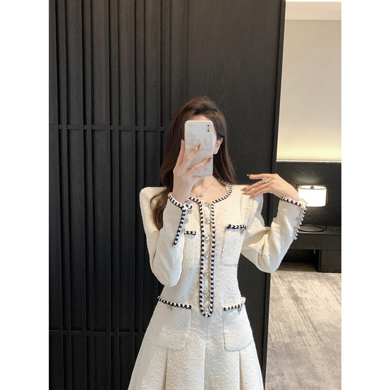 Women's French-style Tweed Dress