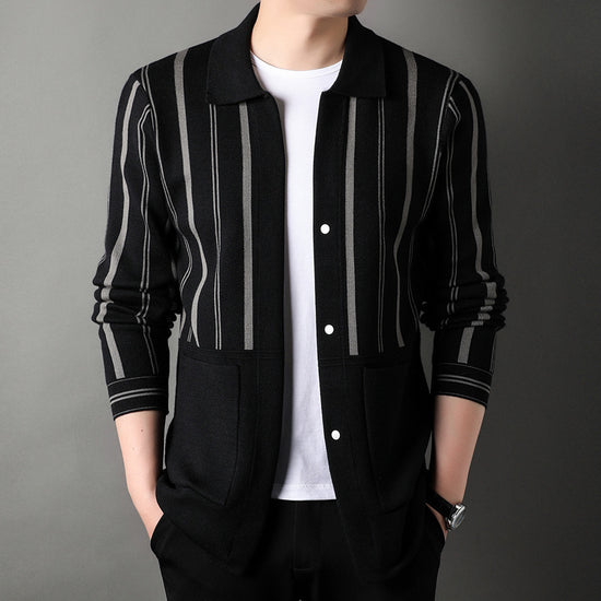 Knitwear Coat Middle-aged Men's Business Casual