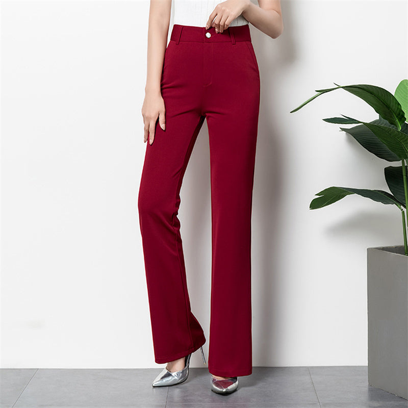 Straight Flared Trousers Are Tall And Thin OL Women's Trousers