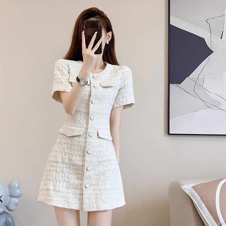 Summer Slim-fit Slimming Women's Short-sleeved Dress