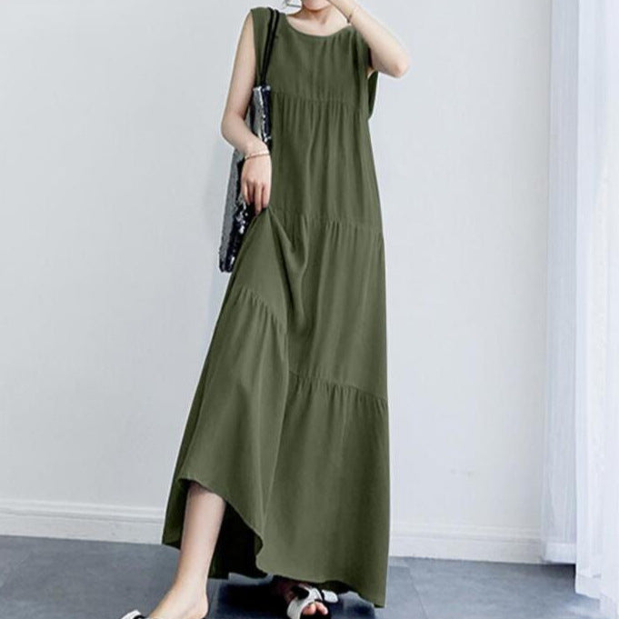 Artistic Temperament Cotton And Linen Casual Dress