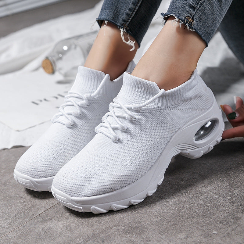 Sports Women Flying Knit Sock Shoes