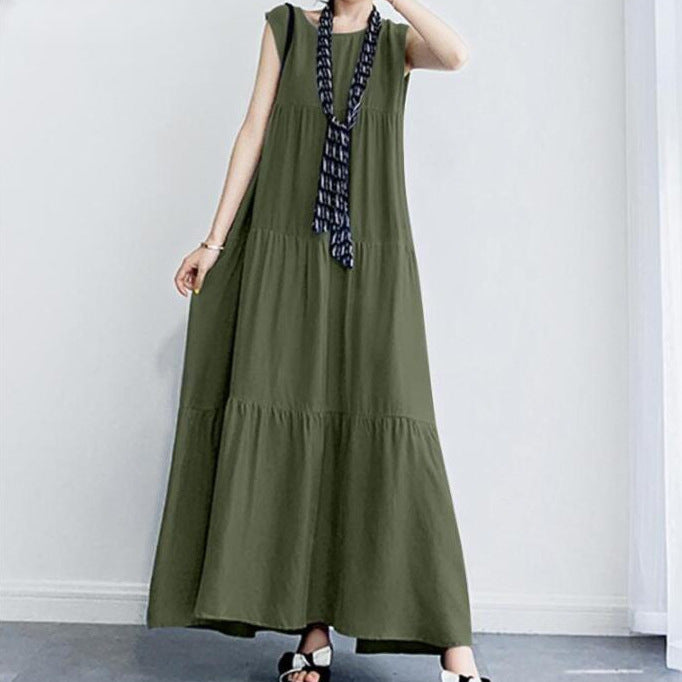 Artistic Temperament Cotton And Linen Casual Dress