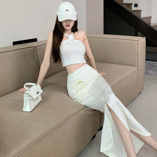 New Chinese Retro Jacquard Skirt For Women