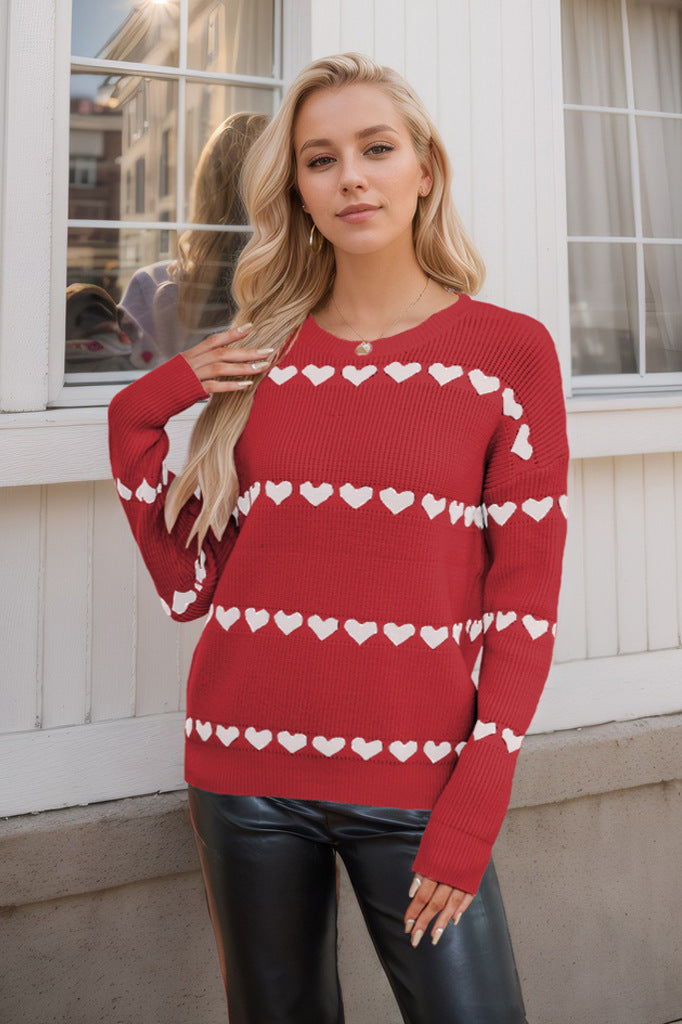 Valentine's Day Love Pullover Women's Knitwear