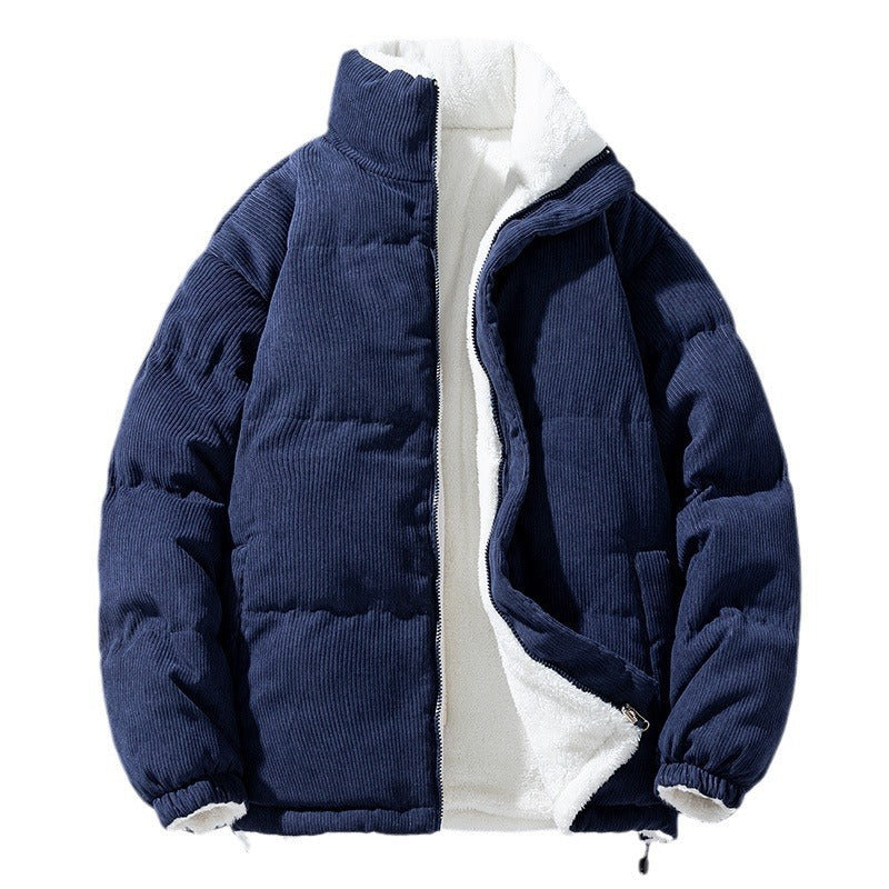 Winter Corduroy Double-sided Cotton-padded Jacket For Men