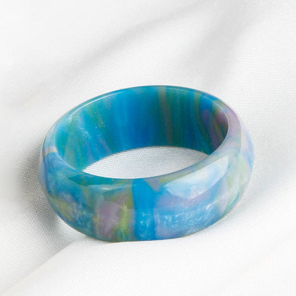 Acrylic Resin Personality Simple Colorful Rainbow