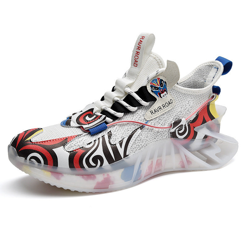 Fall Winter Men High-top National Fashion Sneakers Korean Style Trendy Plus Size Blade Popcorn Socks