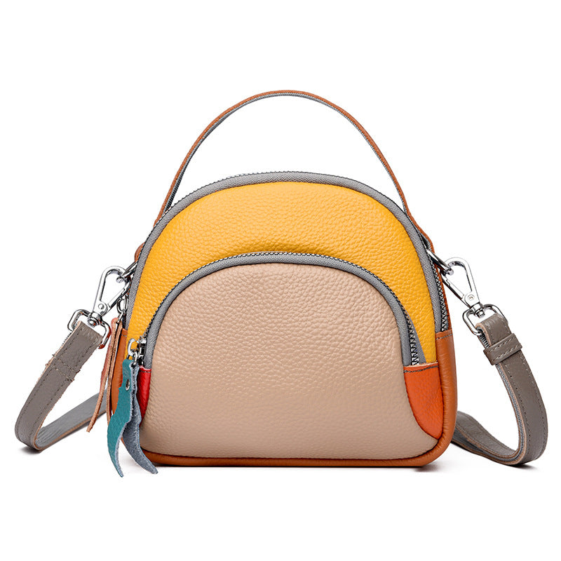 Hand-held Crossbody First Layer Cowhide Leather Single-shoulder Bag