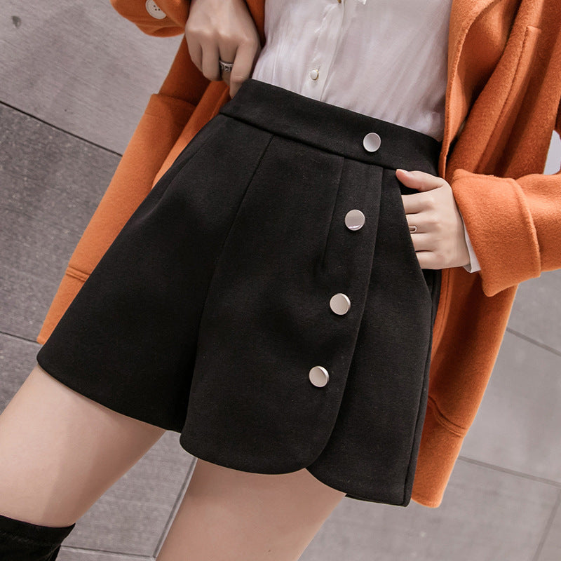 High waist was thin all-match shorts