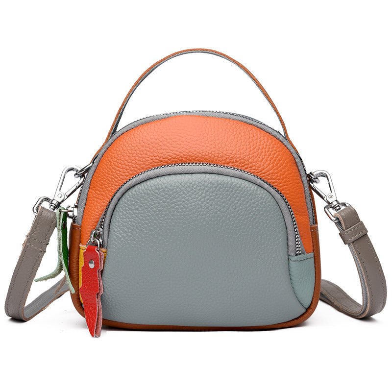 Hand-held Crossbody First Layer Cowhide Leather Single-shoulder Bag