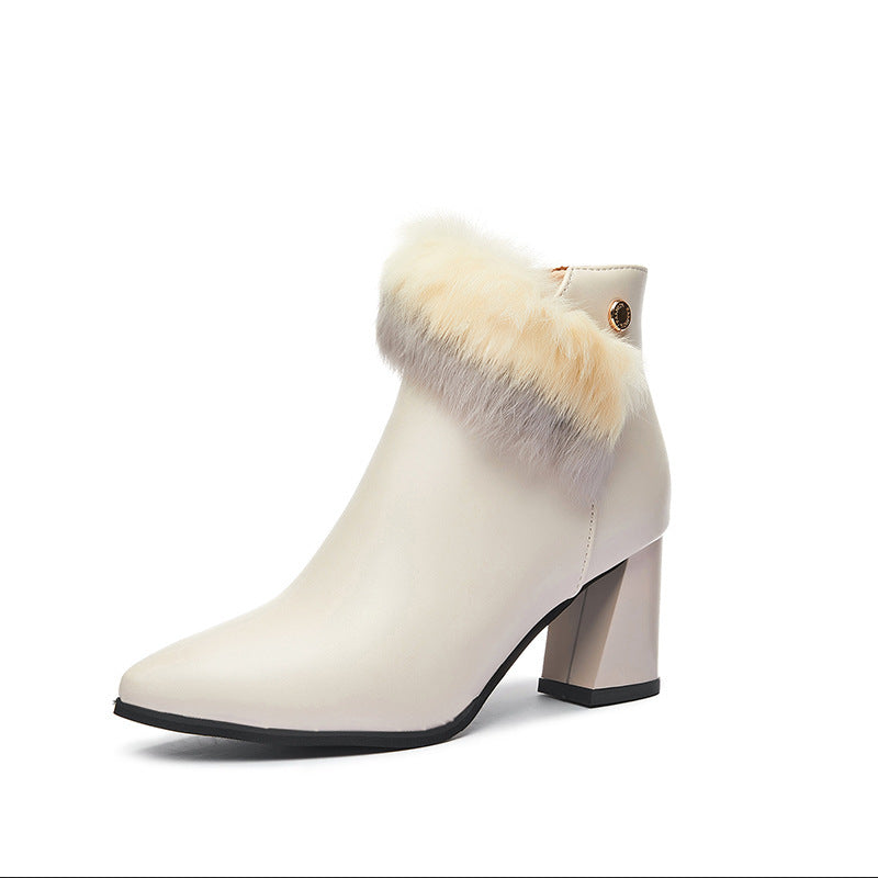 Size 35-40 Womens Boots Winter Female Leather Martin Botas