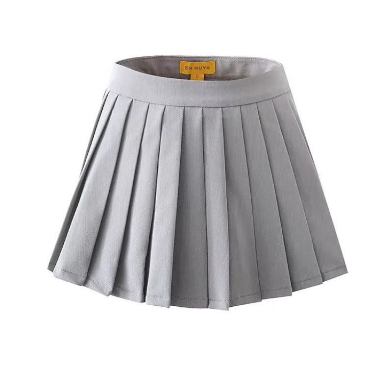 Ladies Fashion High Waist A-Line Skirt Fans