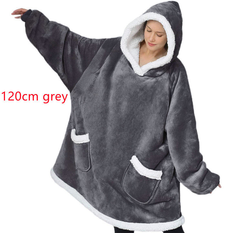 Winter TV Hoodie Blanket Winter Warm Home Clothes Women Men