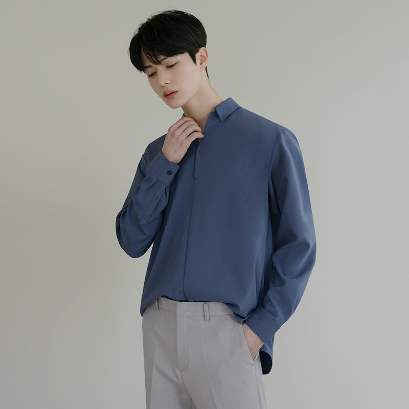 Men's Non-iron Drape All-match Long-sleeved Shirt