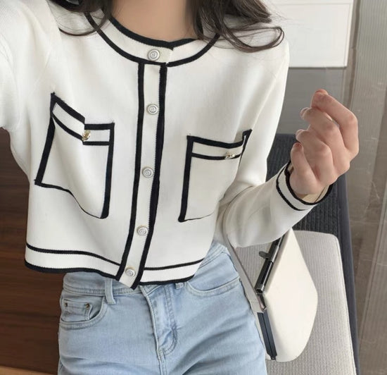 Short Knit Cardigan Thin Loose Loose Thin Sweater Coat Women