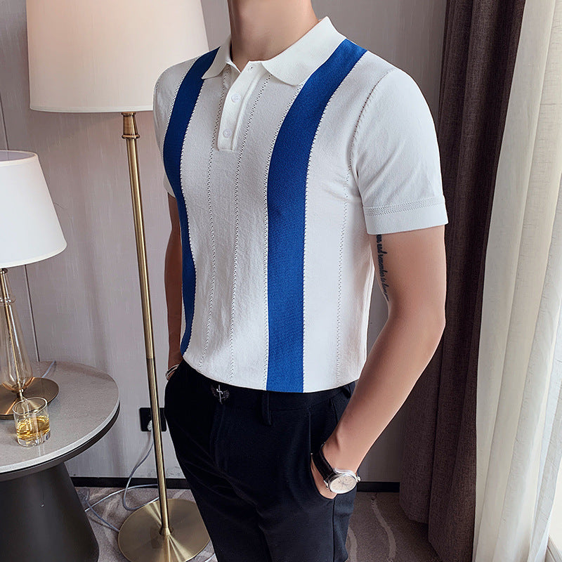 Summer Sportsman Short-sleeved Knitted Casual POLO Shirt