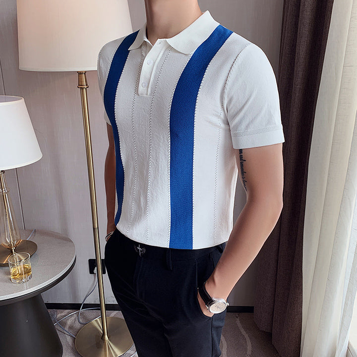 Summer Sportsman Short-sleeved Knitted Casual POLO Shirt