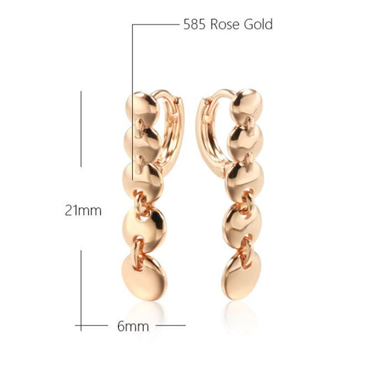 Retro Long Round Circle Earrings