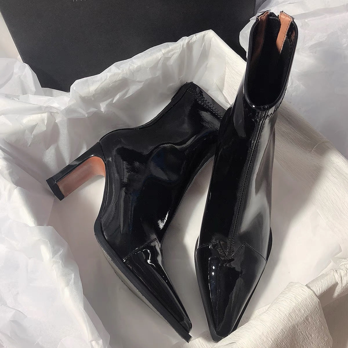 Women's Fashion Patchwork Retro Ankle Boots