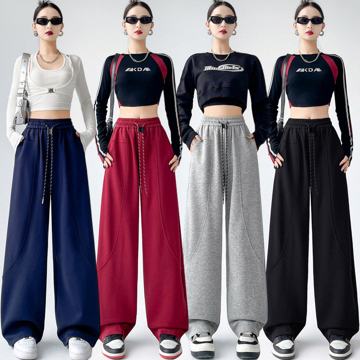 Ankela Casual Sweatpants Fleece-lined Thickened