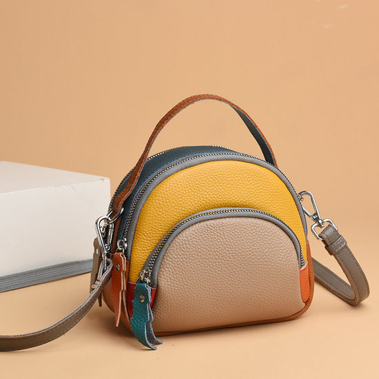 Hand-held Crossbody First Layer Cowhide Leather Single-shoulder Bag