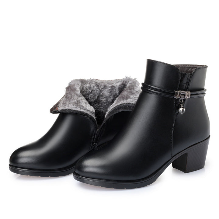 Thick heel boots