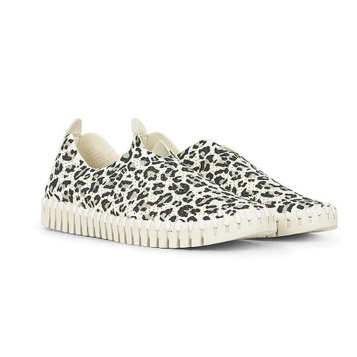 Leopard print single shoes snake print flats