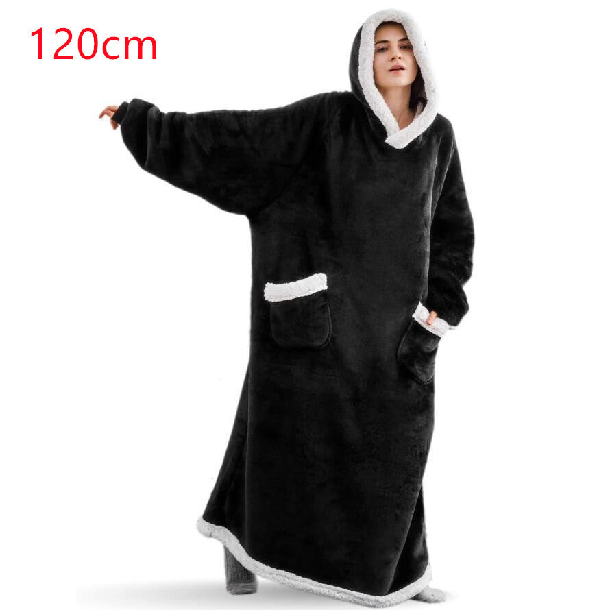 Winter TV Hoodie Blanket Winter Warm Home Clothes Women Men