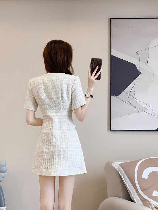 Summer Slim-fit Slimming Women's Short-sleeved Dress