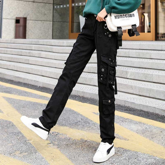 Women's Retro Plus Size Loose Slimming High-end Cool Casual Pants