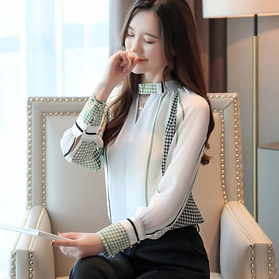 Pullover chiffon shirt