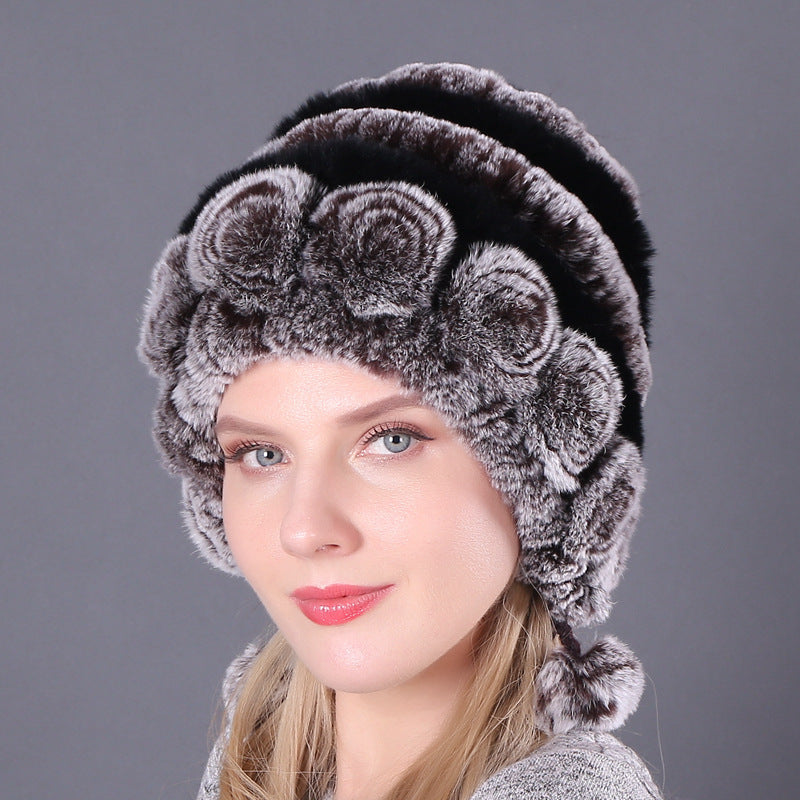 Warm And Thick Earmuffs Knitted Woolen Hats