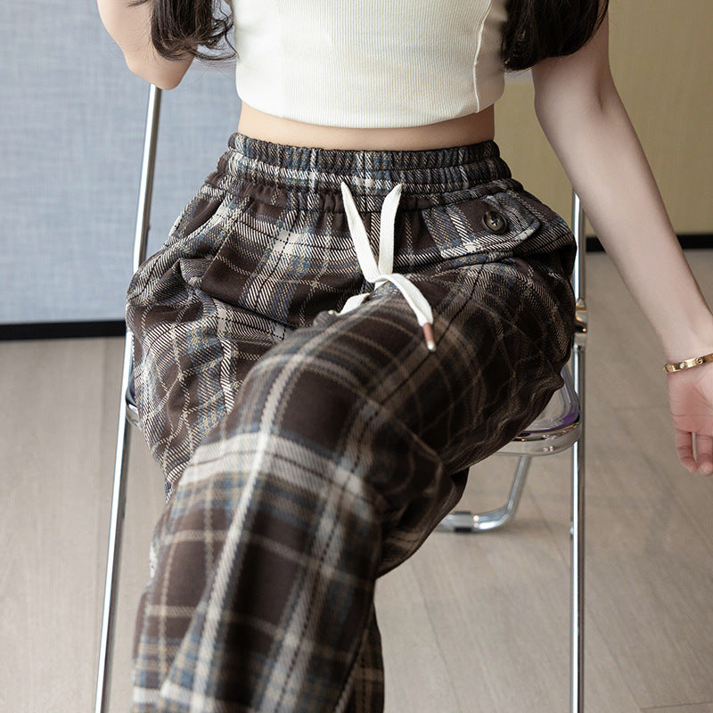 Leisure Harem Pants High Waist Elastic Stretch