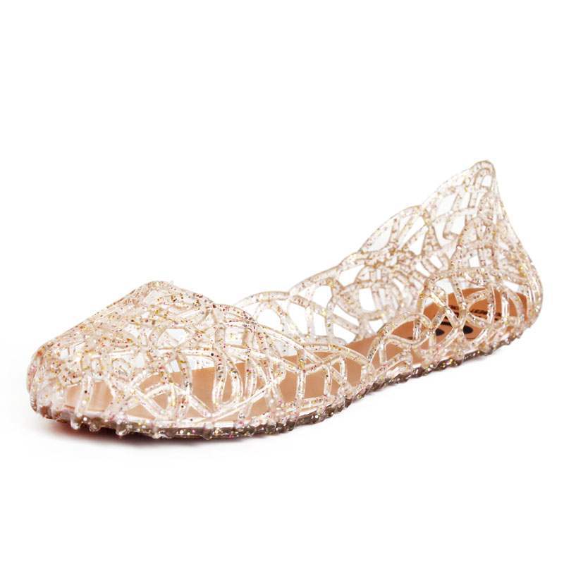 Crystal Jelly Shoes Hollow Mesh Sandals