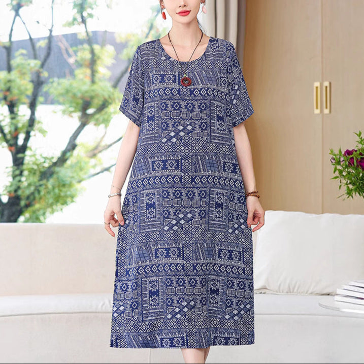 Middle-aged Mom Dress Homewear Outerwear