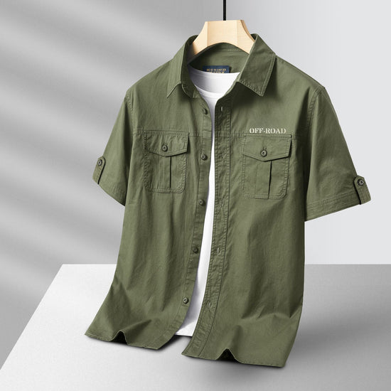 Cotton Short-sleeved Shirt Men's Shirt