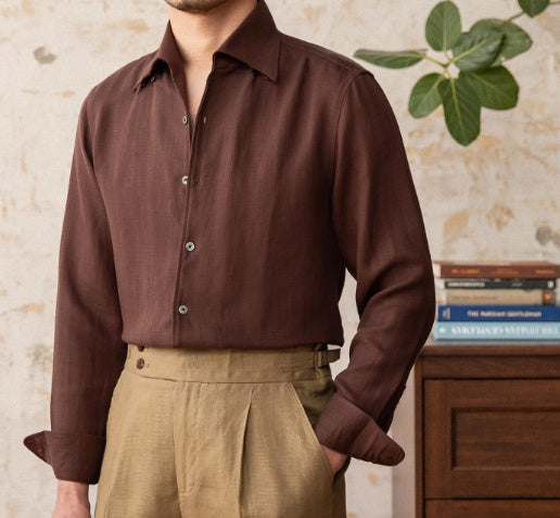 Breathable Casual Light Thin-piece Collar Shirt