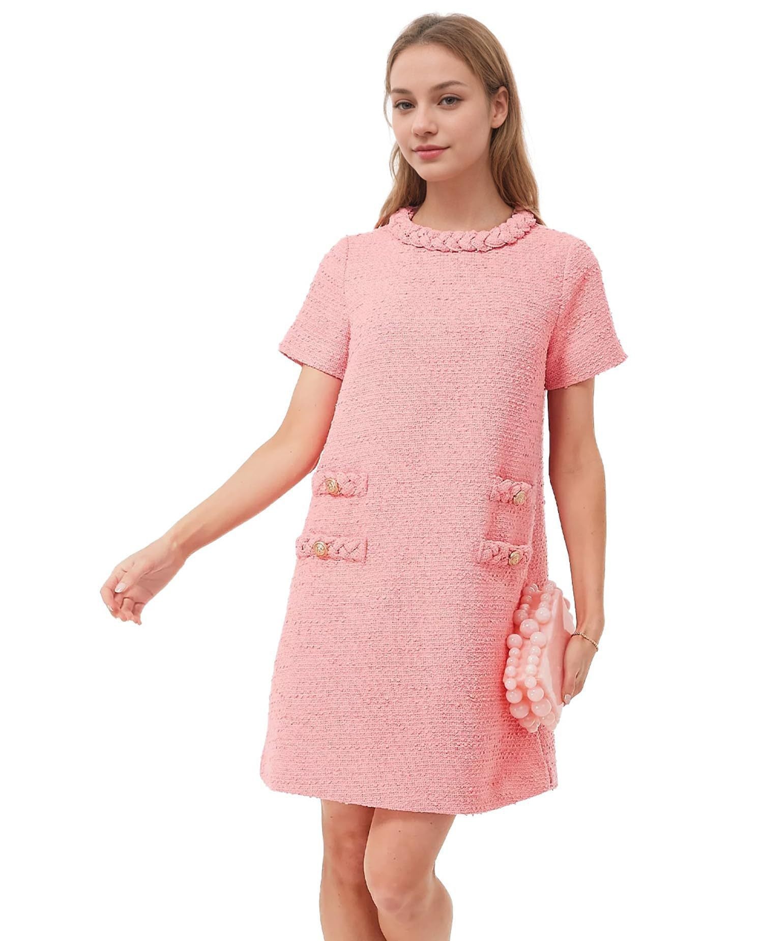 Women's Tweed Jack Dress Tight