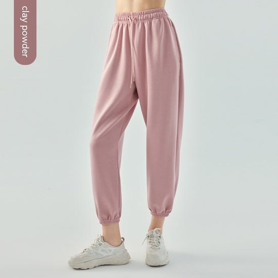 Women's Air Layer Ankle-tied Yoga Leisure Sports Breathable Quick-drying Wide-leg Pants