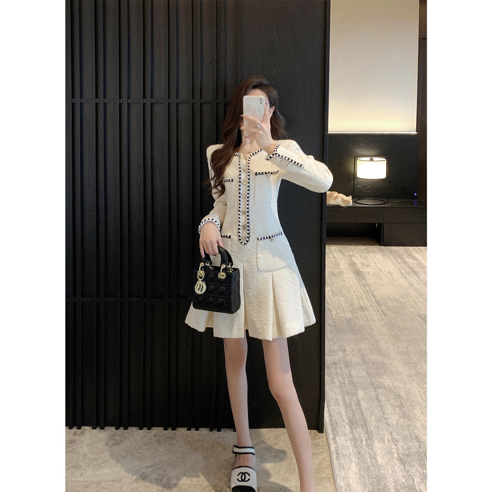 Women's French-style Tweed Dress