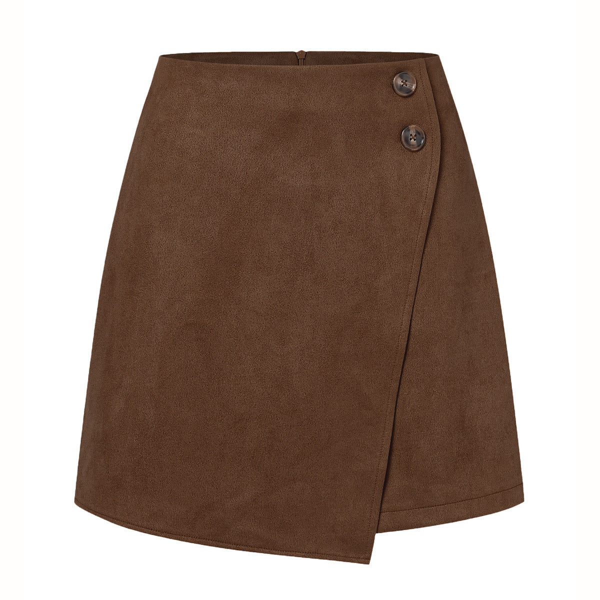 Women's Autumn And Winter Suede Irregular Skirt